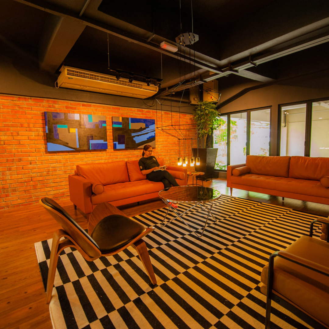 Cozying it down at the Architecture Lab.