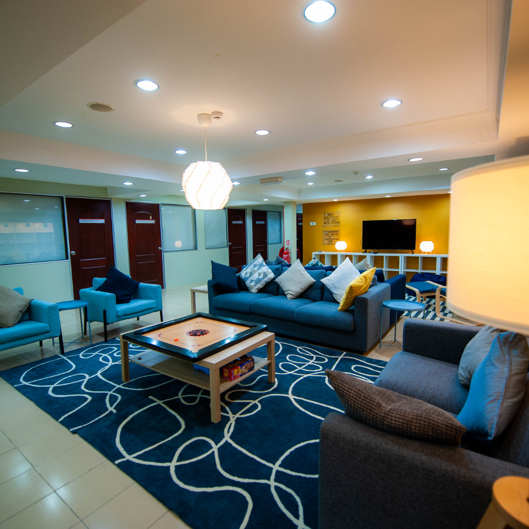This is where the students chill and brainstorm the next big ideas.